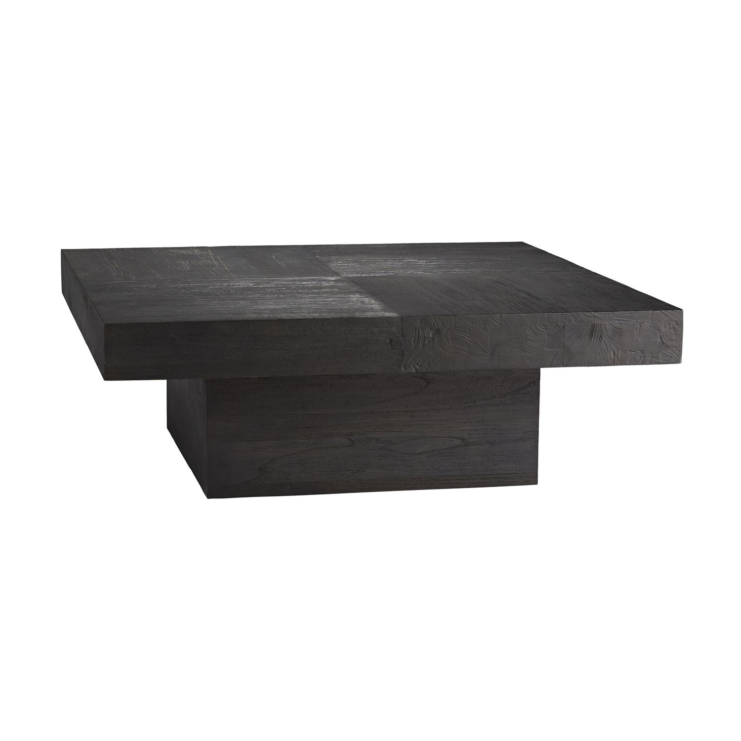 Campbell Cocktail Table in Sandblasted Soft Black Waxed