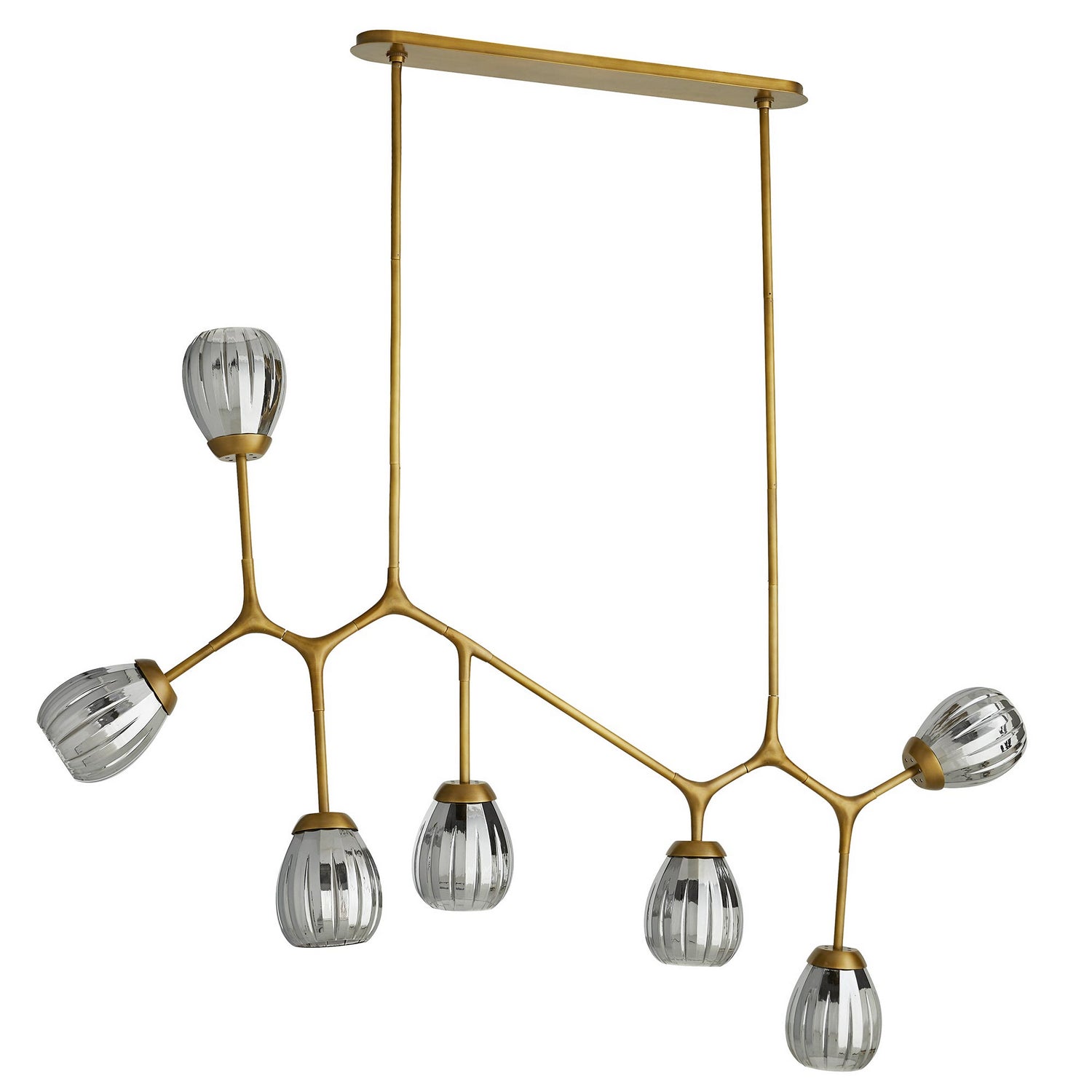 Smyth Seven Light Chandelier in Antique Brass