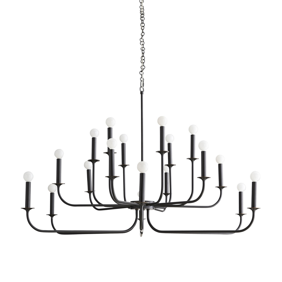 Lustre Breck à 18 lumières en bronze