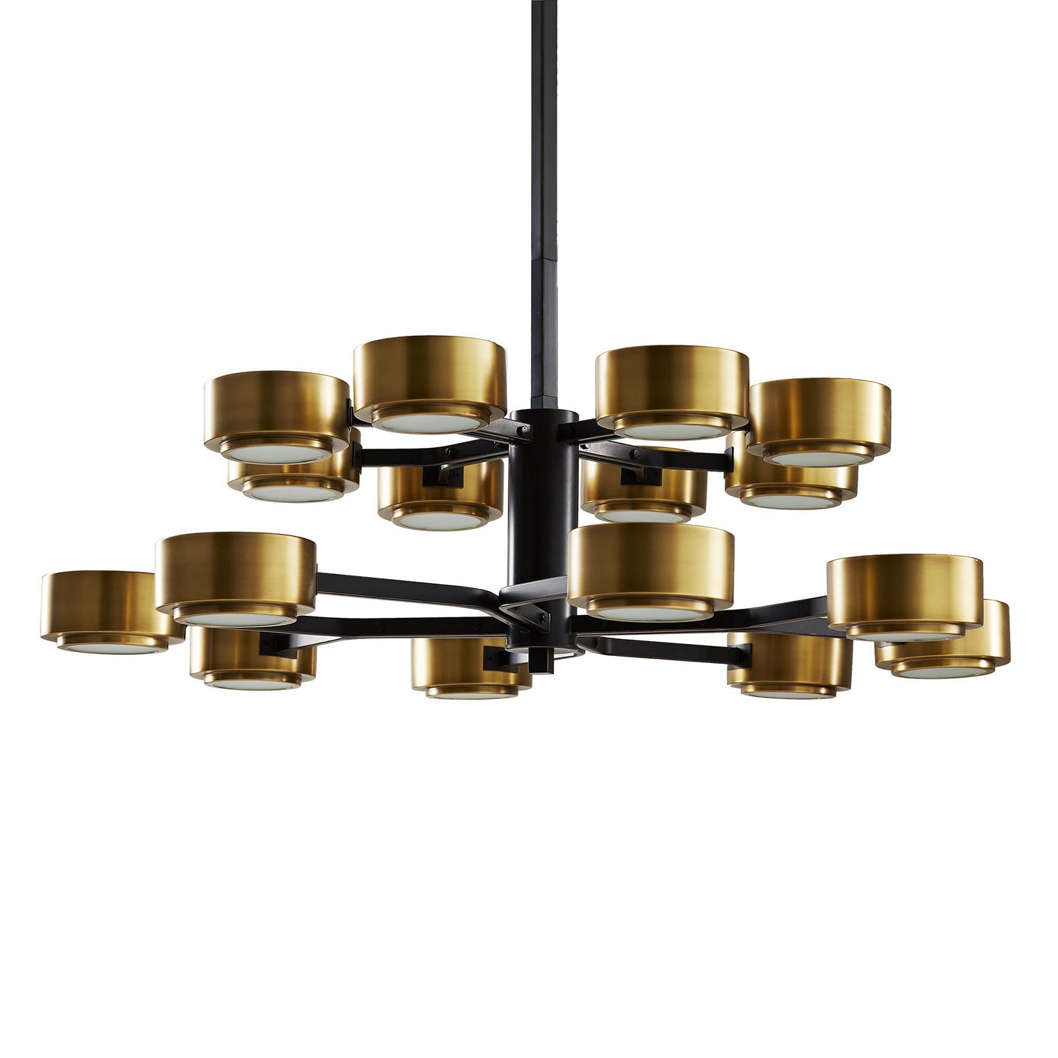 Jalen 16 Light Chandelier in Vintage Brass