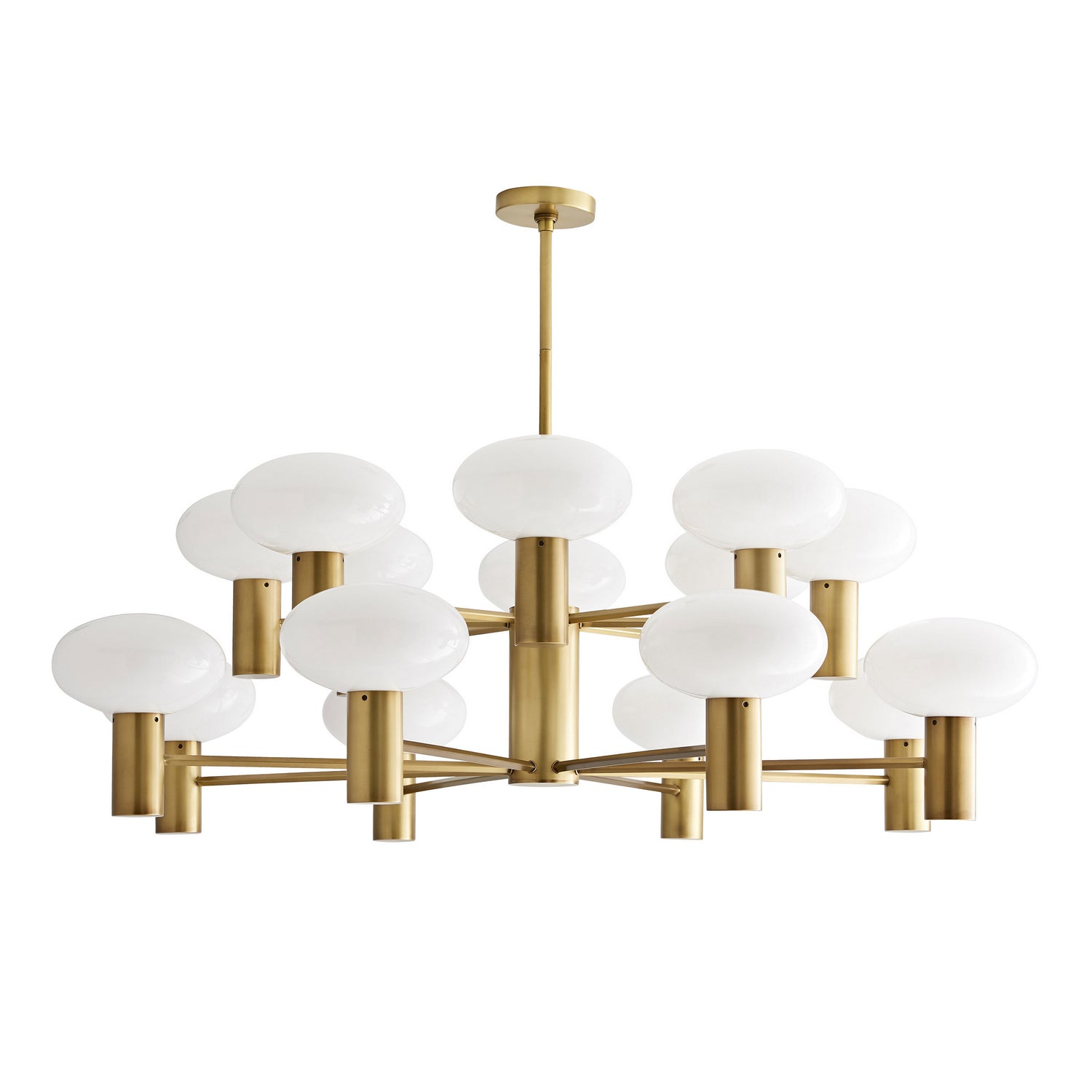 Bentley 16 Light Chandelier in Antique Brass