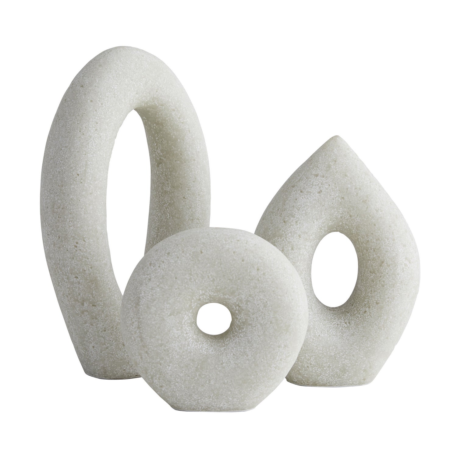 Cocos Sculptures Set of 3 in White
