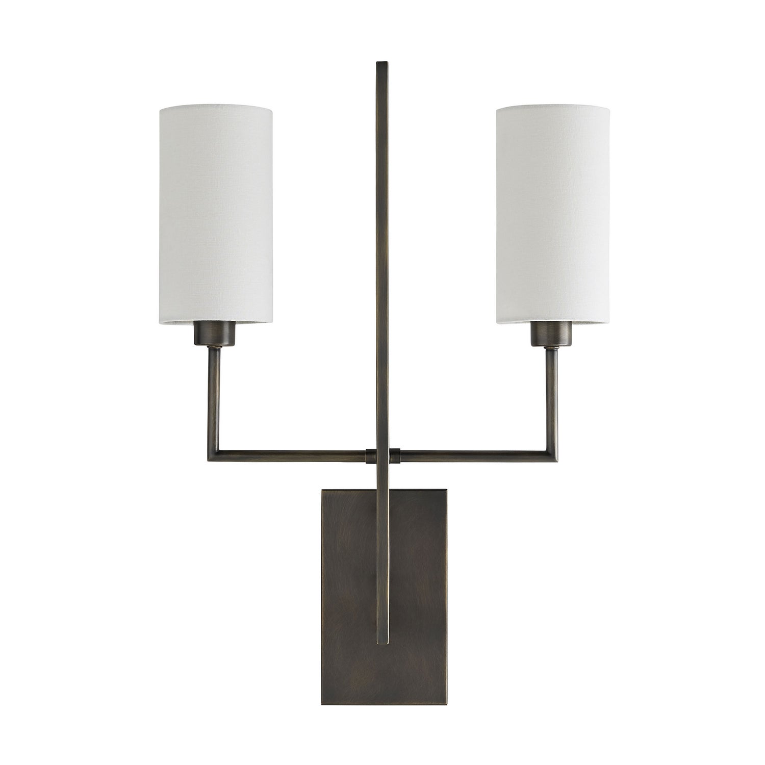 Blade Two Light Wall Sconce in Aged Bronze