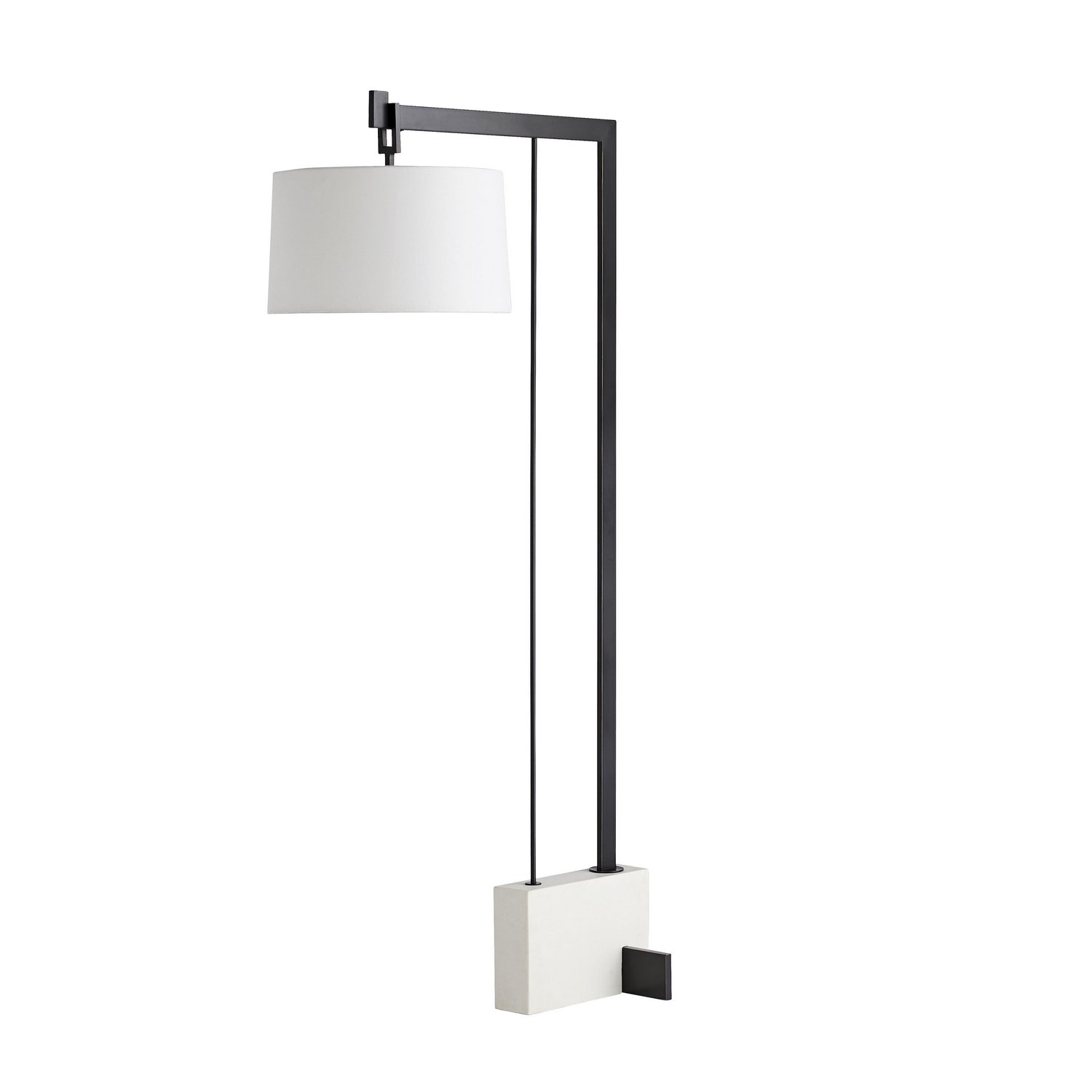 Piloti One Light Floor Lamp in Faux Marble