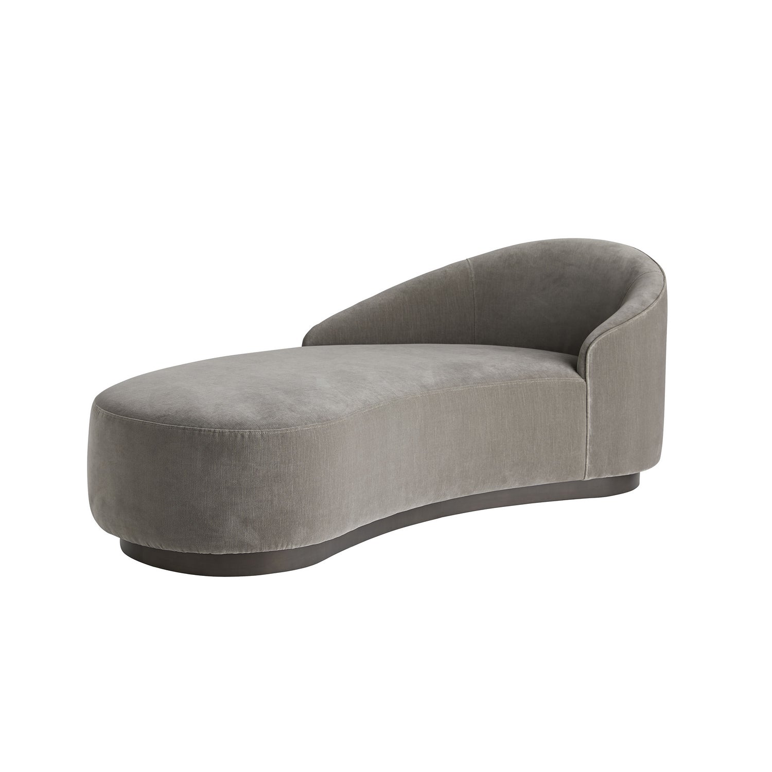TURNER chaise left arm sharkskin velvet -71"x 33"