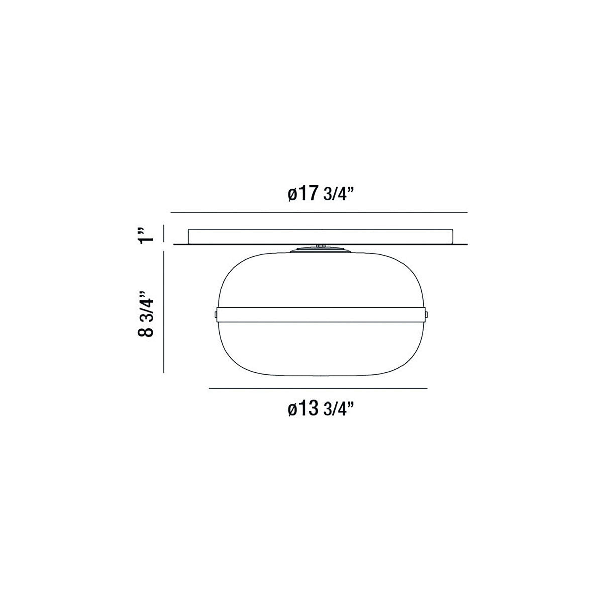 Nottingham One Light Flush Mount