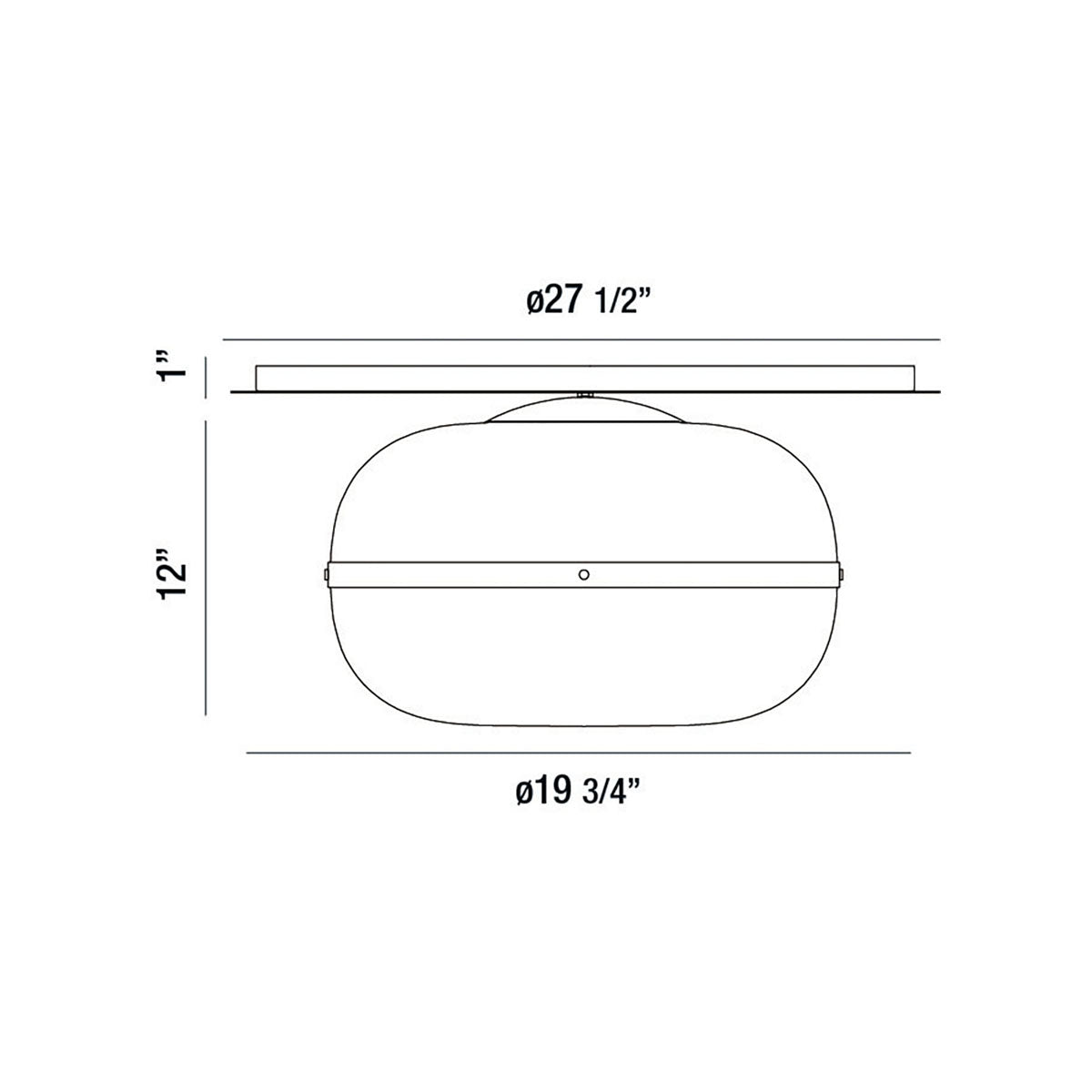 Nottingham Three Light Flush Mount