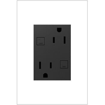 Adorne Plus Size Tamper-Resistant 15A Duplex Self-Test GFCI Receptacles