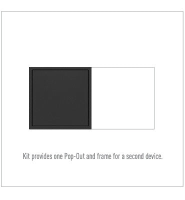 Adorne 15A Two-Gang Pop-Out Outlet