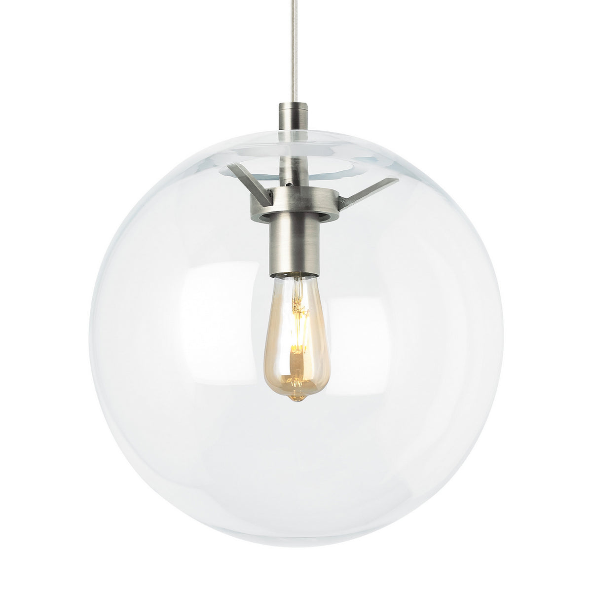 Palona LED Pendant in Satin Nickel