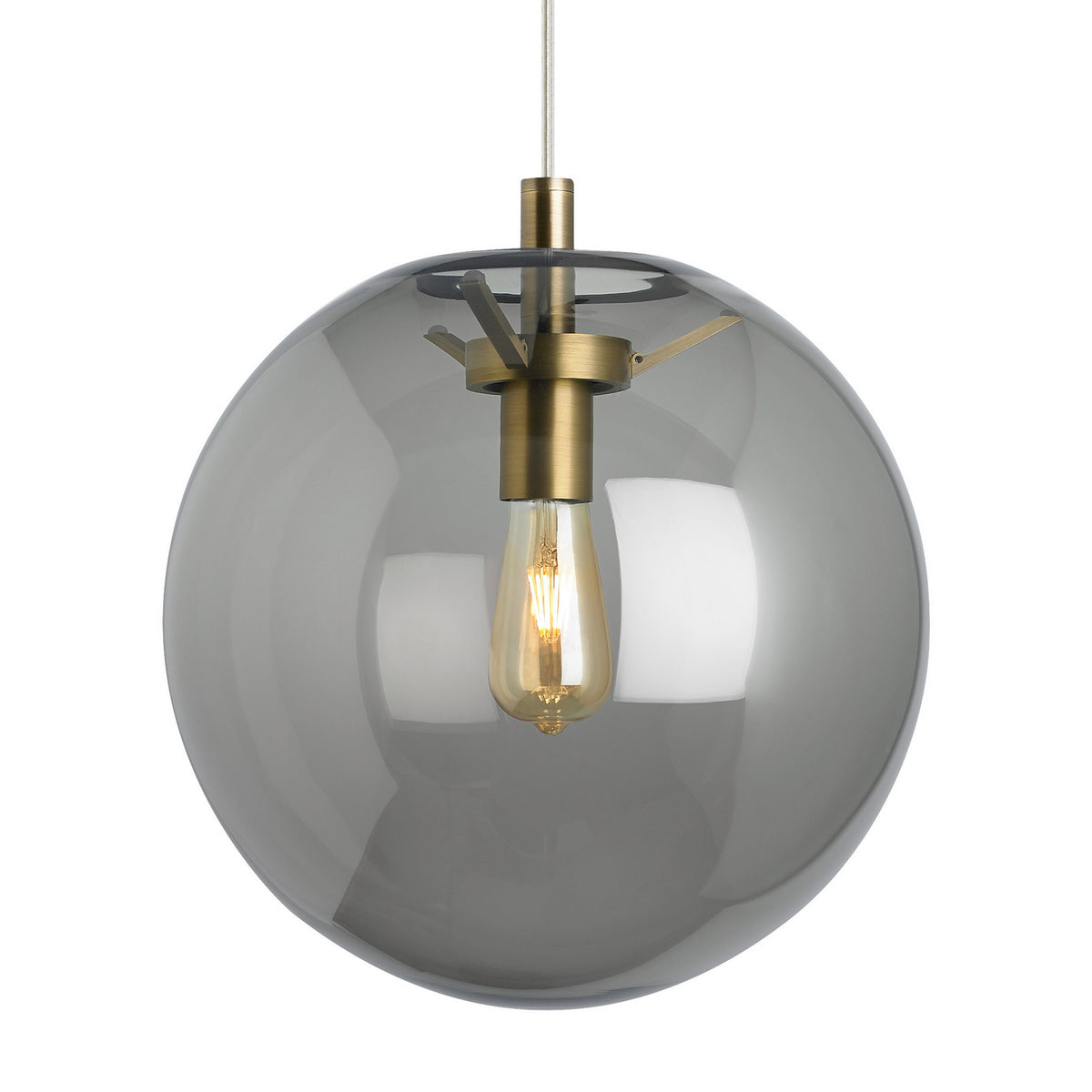 Palona LED Pendant in Aged Brass