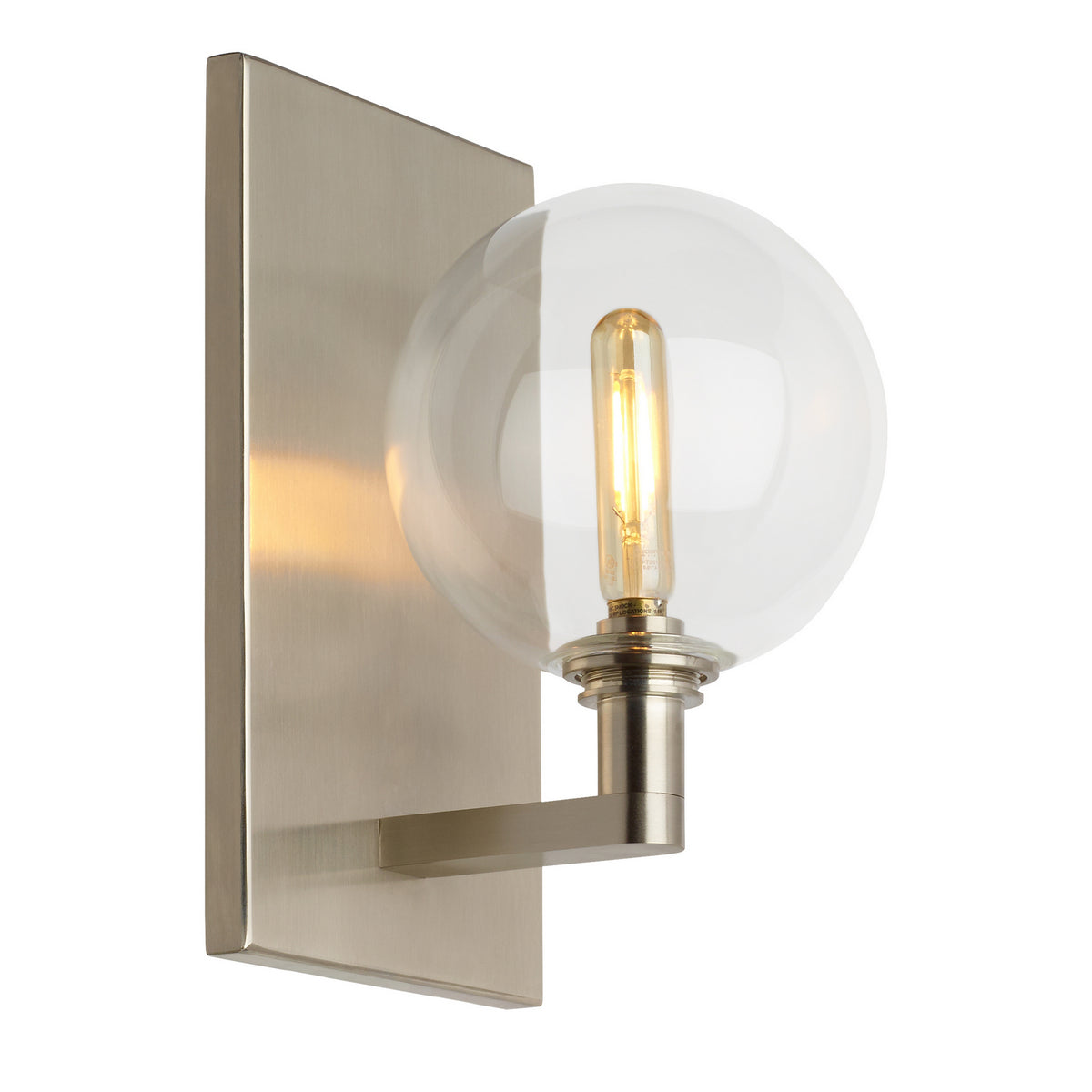 Gambit LED Wall Sconce in Satin Nickel