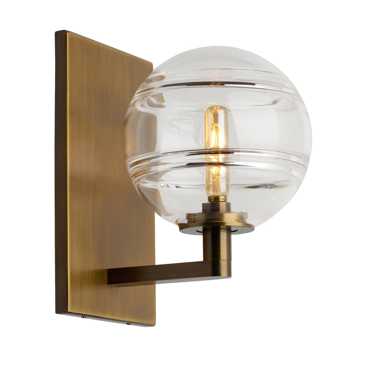 Sedona One Light Wall Sconce in Aged Brass