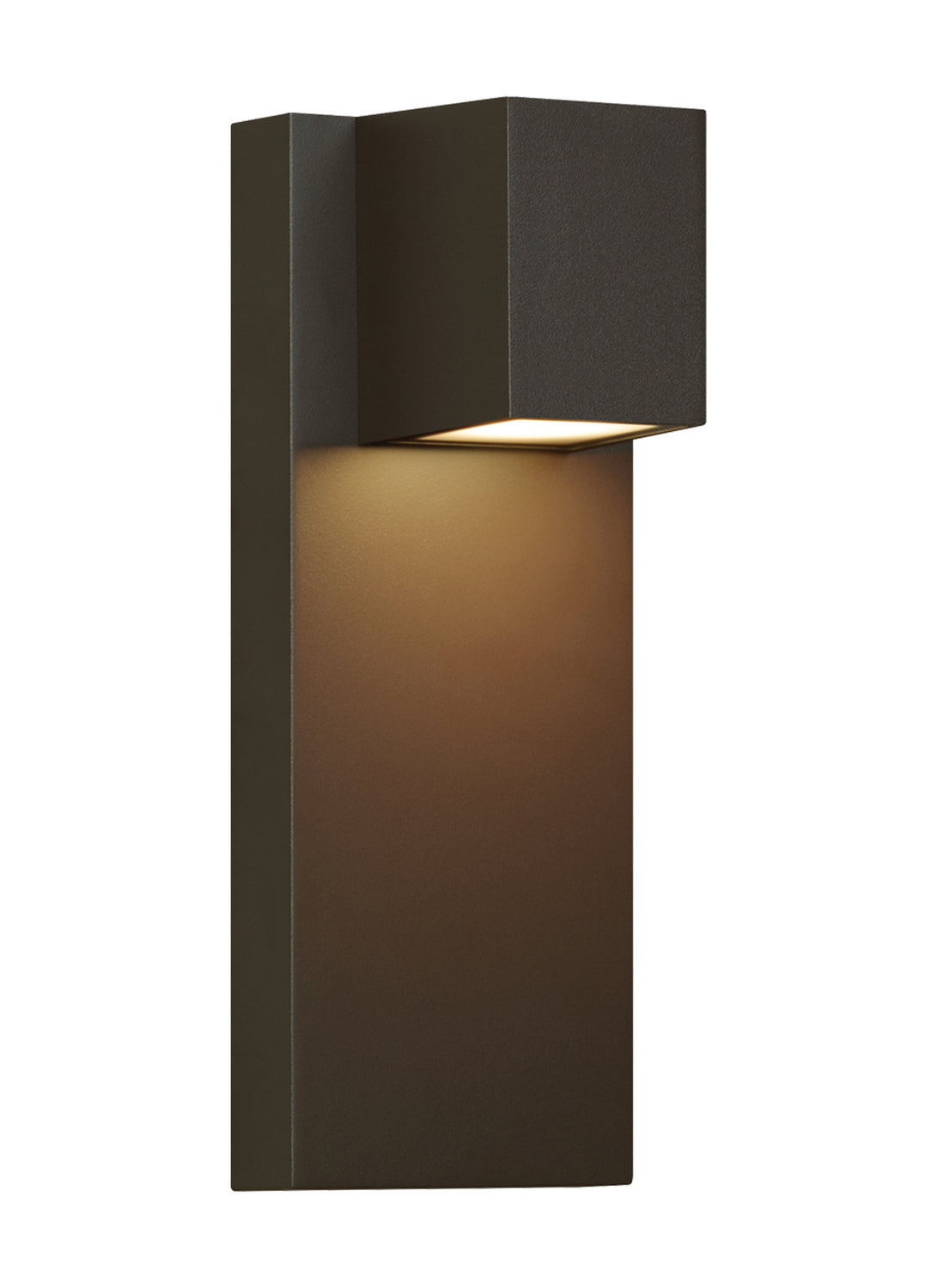 Quadrate LED Outdoor Wall Lantern in Bronze