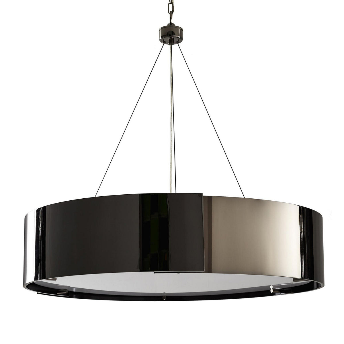 Dante Five Light Chandelier in Black Nickel