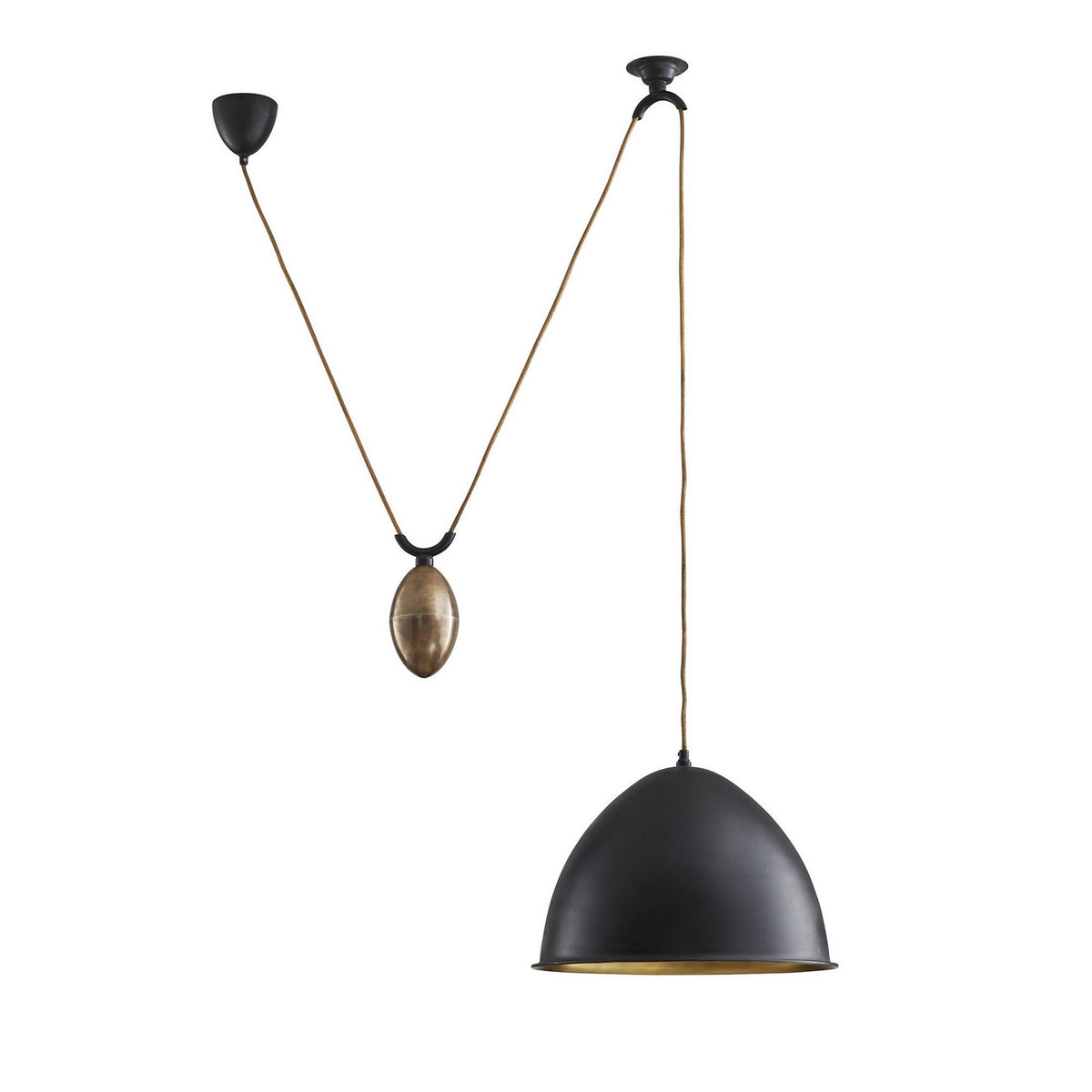 Egg Drop One Light Pendant in Bronze