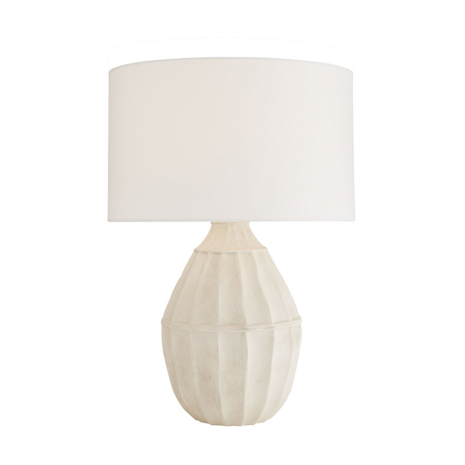 Tangier Two Light Table Lamp in Egg Shell