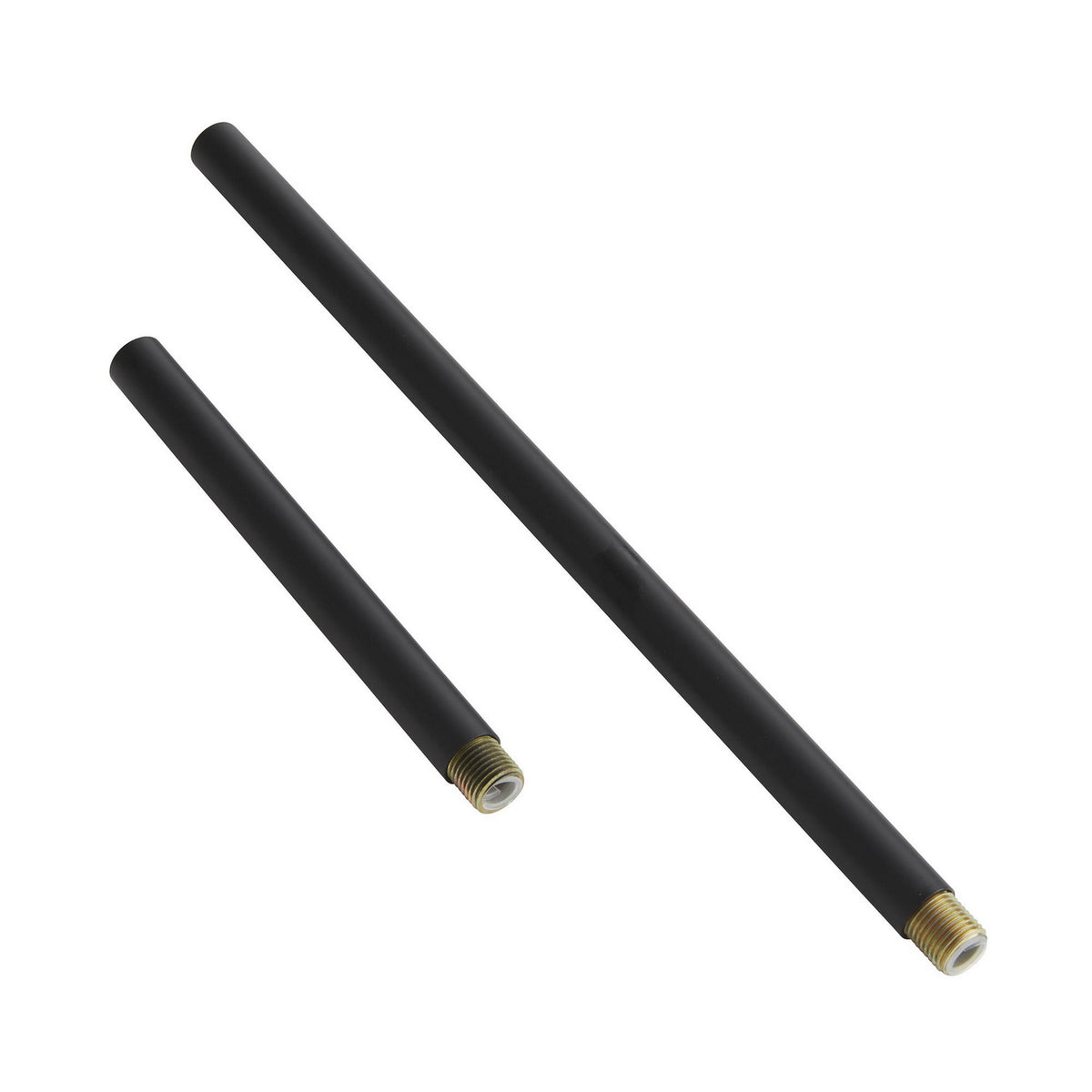 Pipe Extension Pipe in Blackened Iron