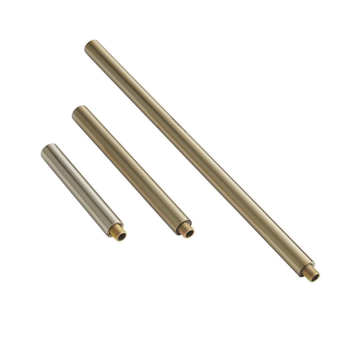 Pipe Extension Pipe in Pale Brass
