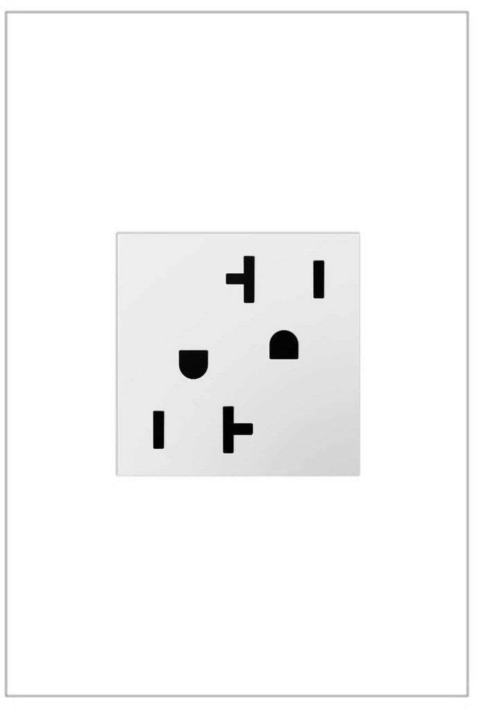 Adorne 20A Dual Tamper-Resistant Outlet White
