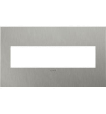 Adorne Four-Gang Screwless Wall Plate