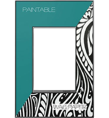 Adorne One-Gang-Plus Screwless Wall Plate Trim