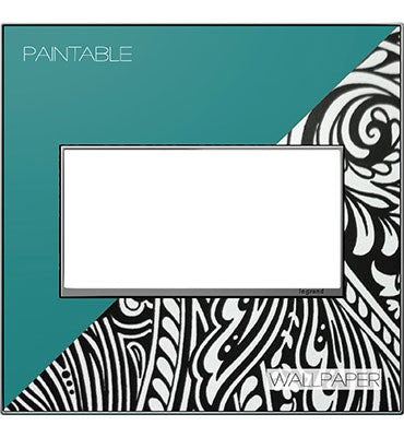 Adorne Two-Gang Screwless Wall Plate Trim