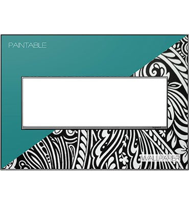 Adorne Three-Gang Screwless Wall Plate Trim