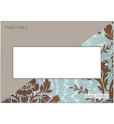 Adorne Three-Gang Screwless Wall Plate Trim