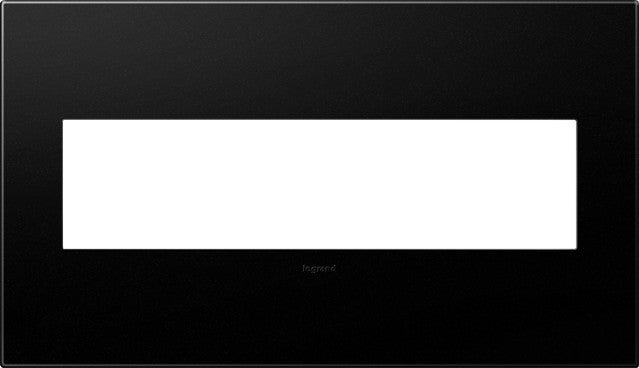 Adorne Four-Gang Screwless Wall Plate with Microban