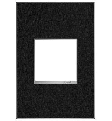 Adorne® Black Stainless One-Gang Screwless Wall Plate