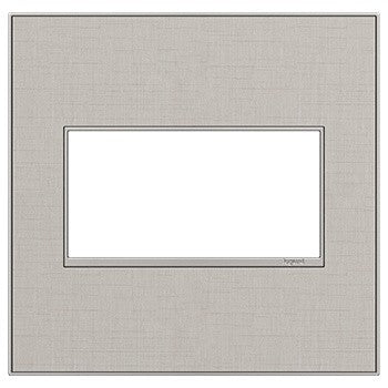Adorne® True Linen Two-Gang Screwless Wall Plate