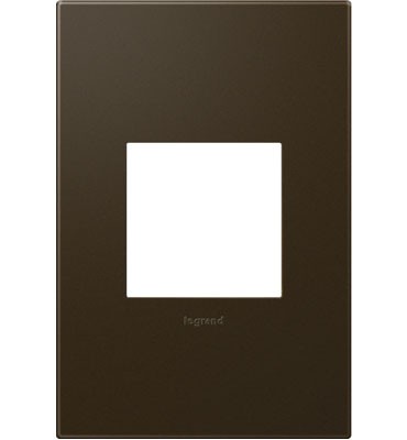 Adorne Bronze One-Gang Screwless Wall Plate