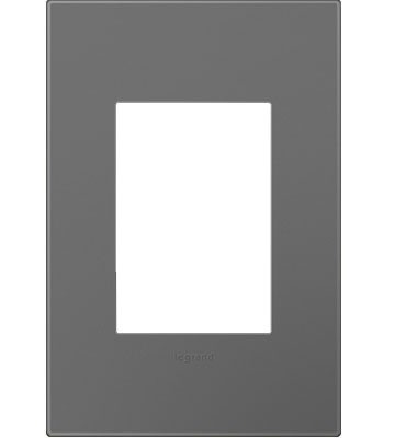 Adorne One-Gang-Plus Screwless Wall Plate with Microban