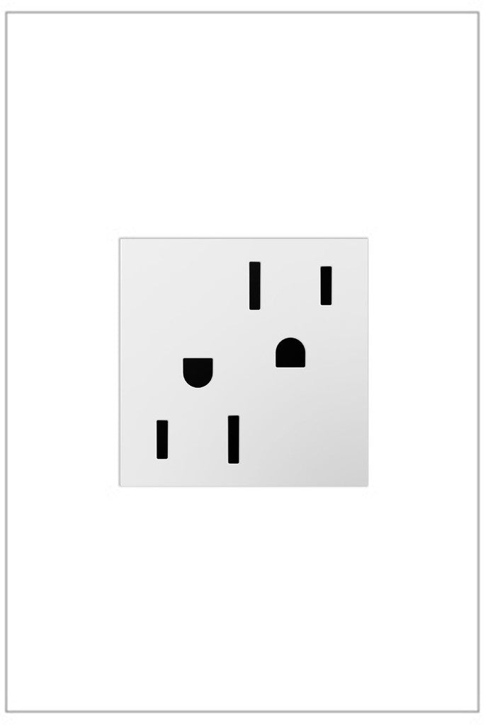 Adorne 15A Dual Tamper-Resistant Outlet White