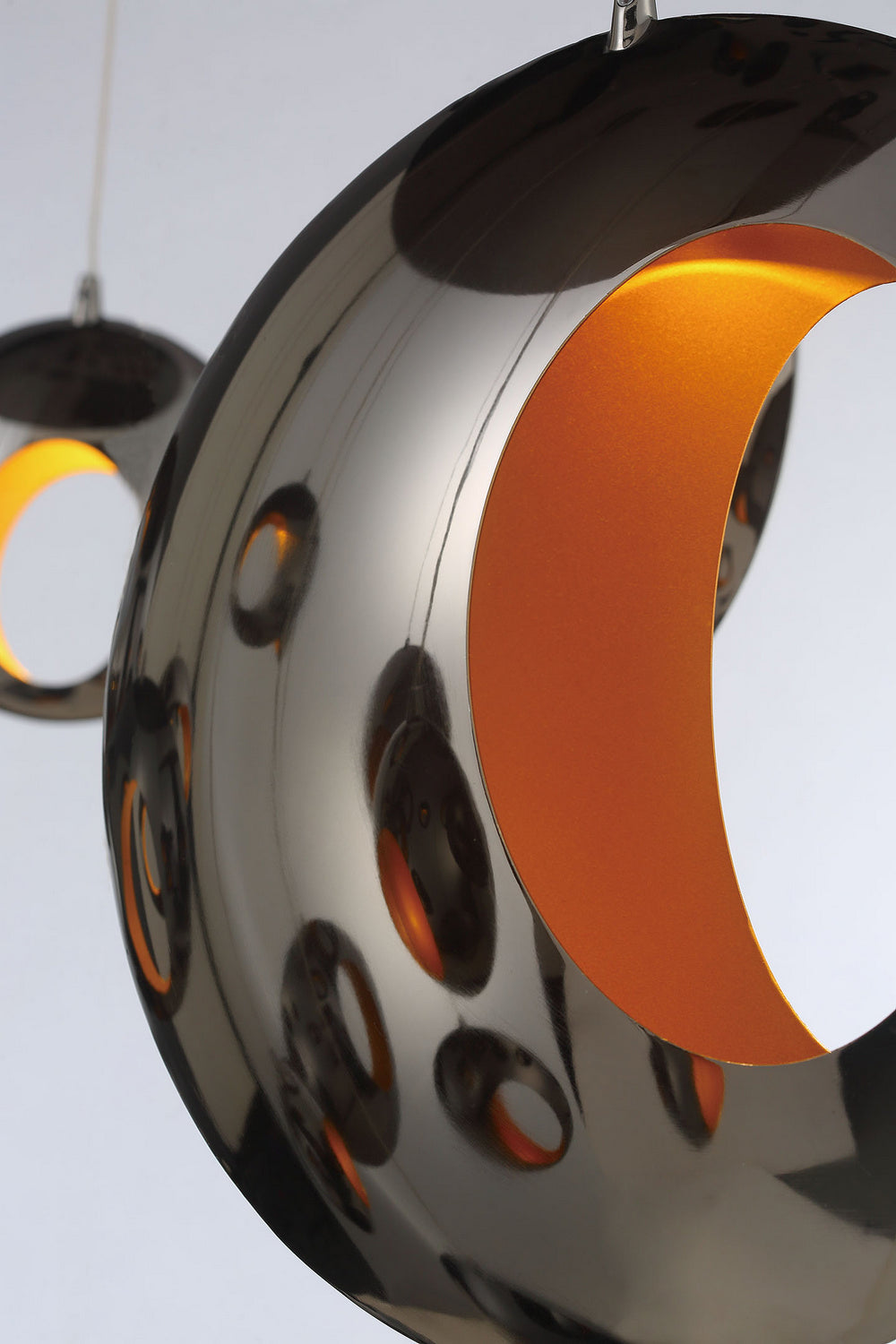Arlington LED Pendant in Chrome Black