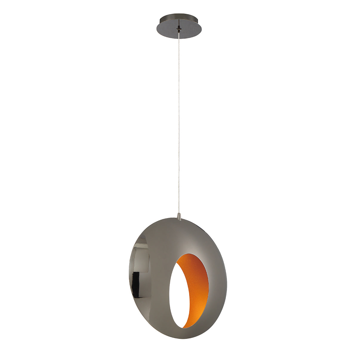 Arlington LED Pendant in Chrome Black