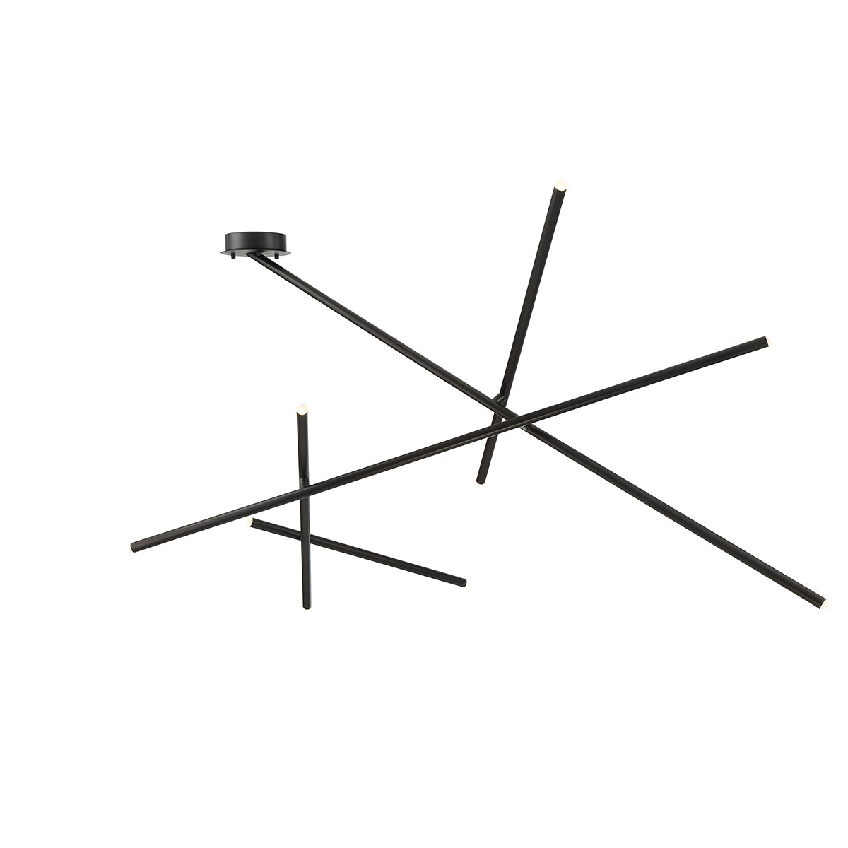 Crossroads LED Flush Mount in Matte Black