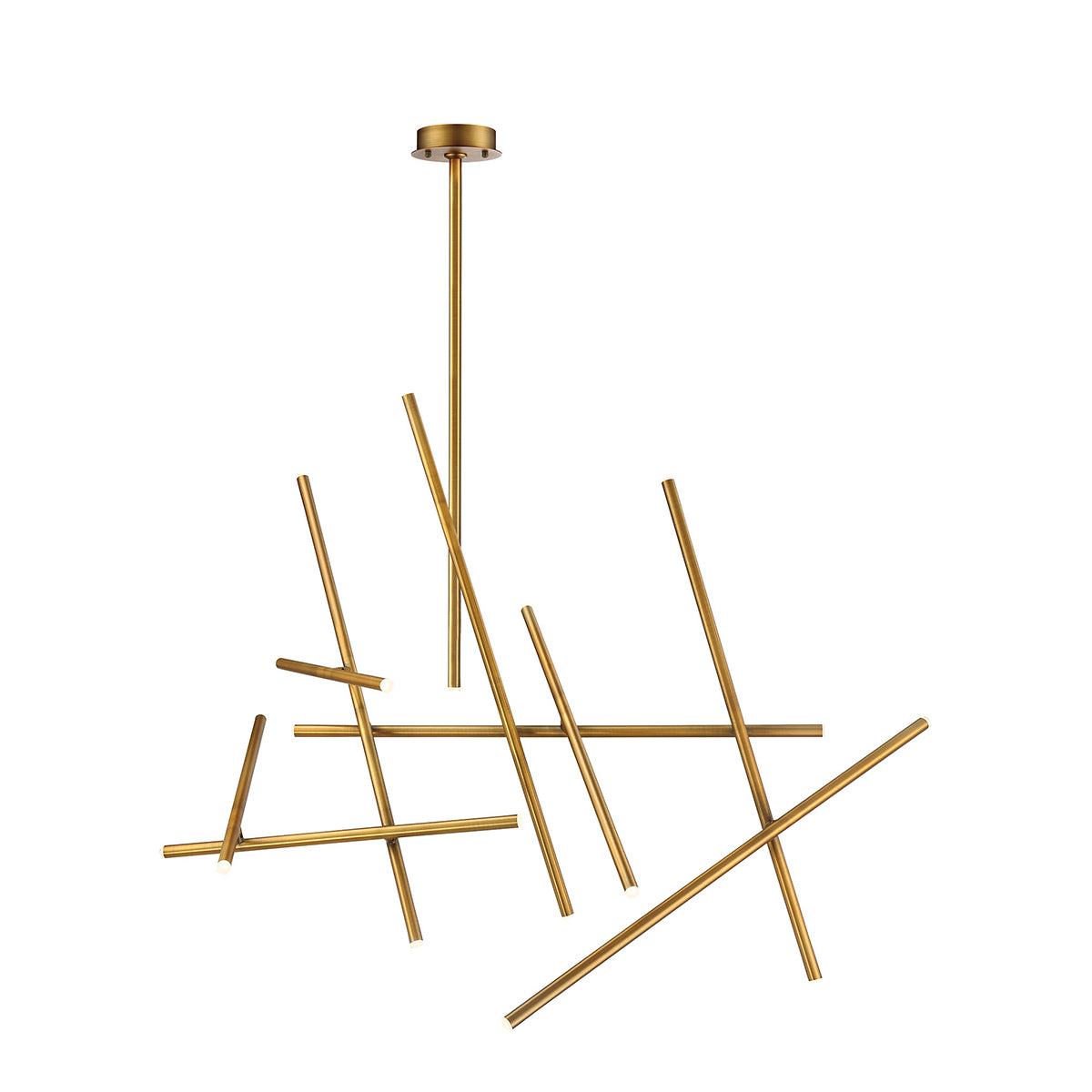 CROSSROADS -CHD-18LT-59IN-BR in Brass