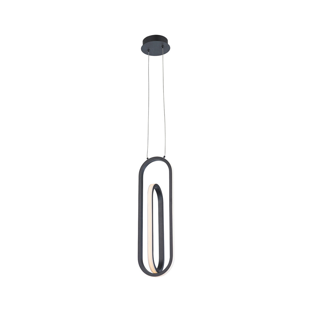 Demark LED Pendant in Matte Black