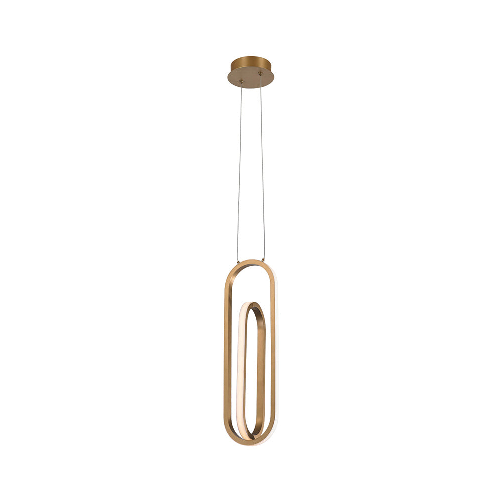 Demark LED Pendant in Matte Gold