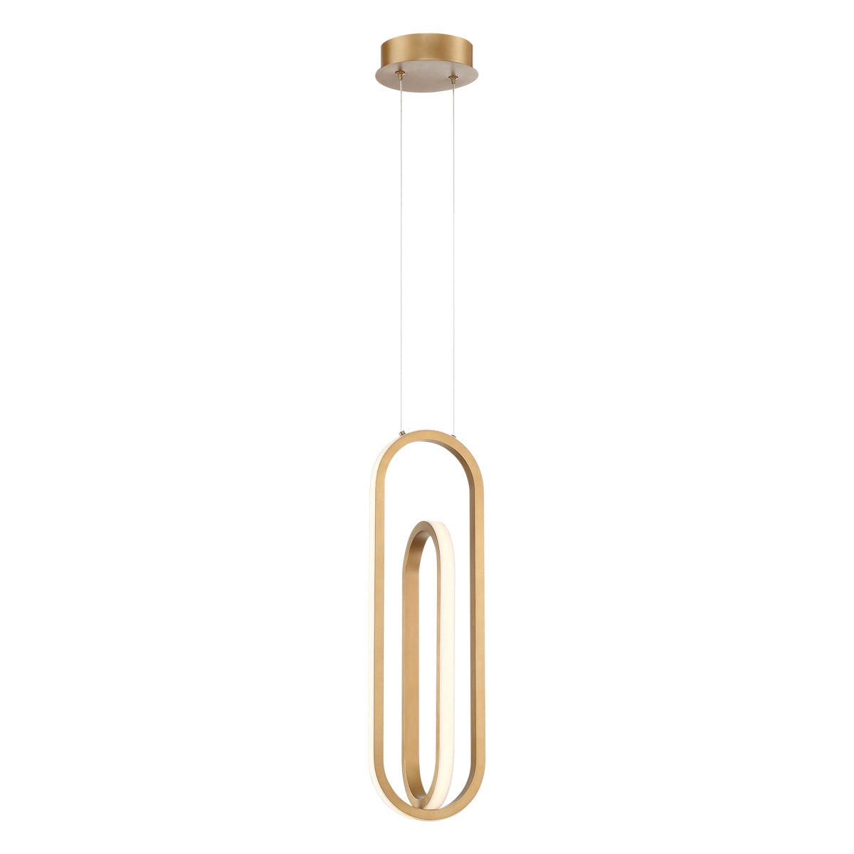 DEMARK  22" LED Pendant in Matte Gold