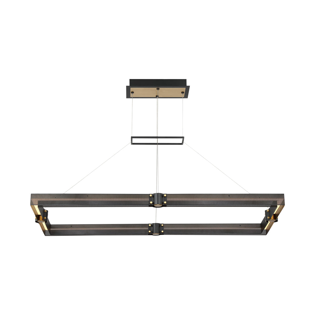 Admiral LED Chandelier in Gold-Black Mix