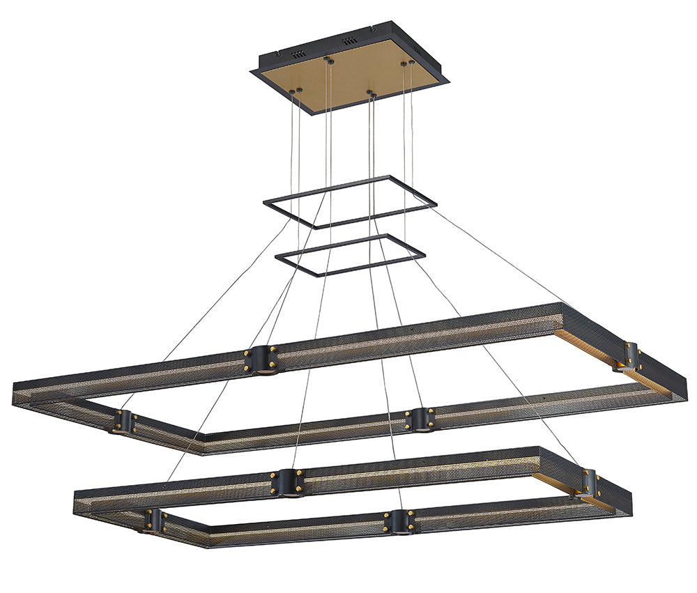 Admiral LED Chandelier in Gold-Black Mix