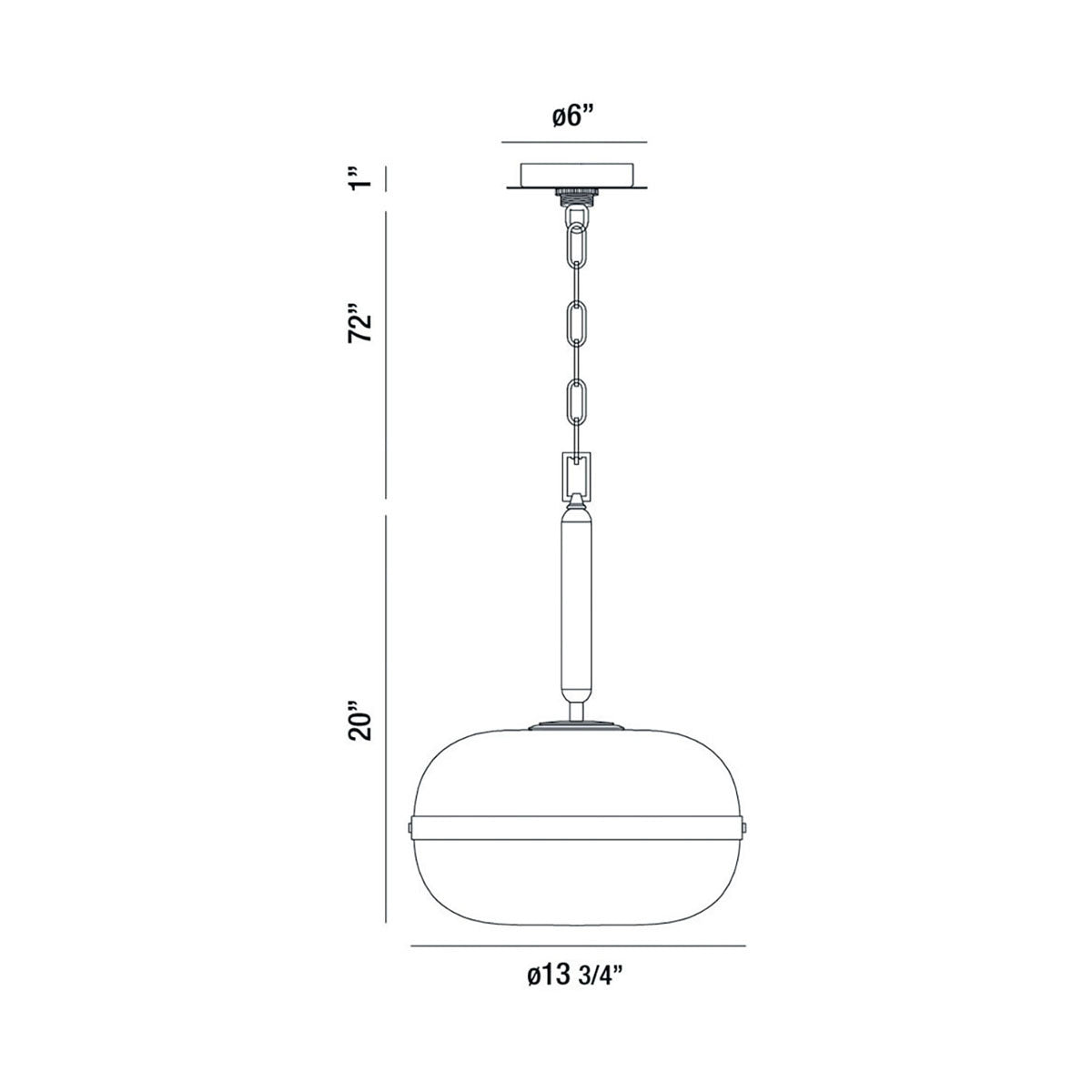 Nottingham One Light Pendant