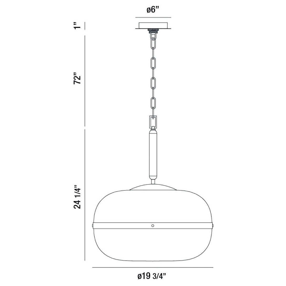 Nottingham Three Light Pendant
