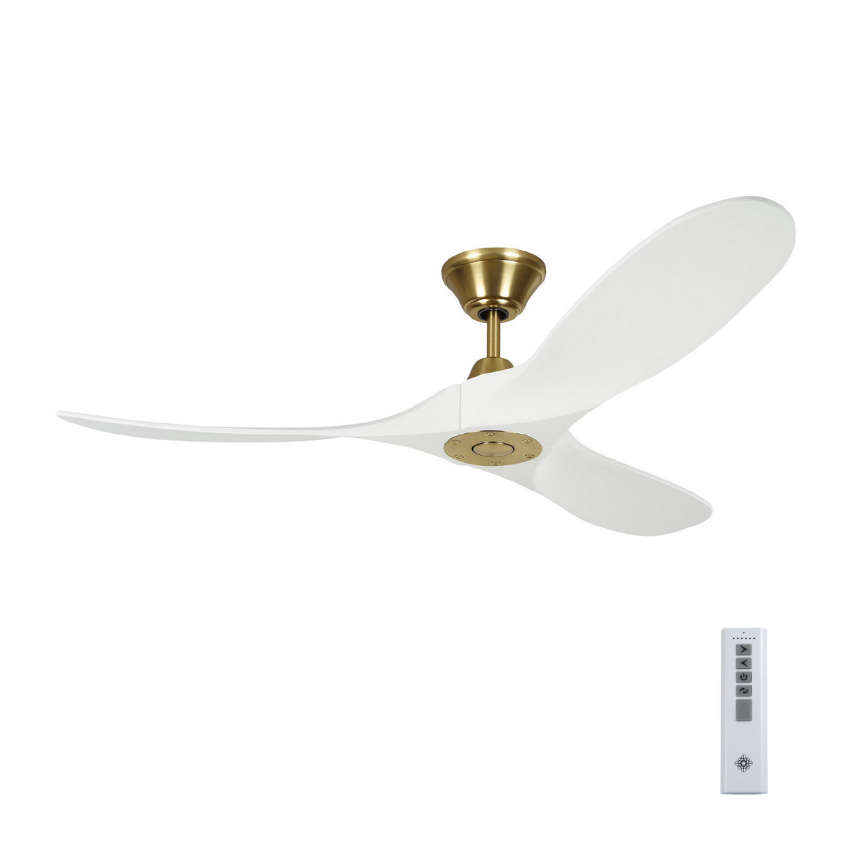 Maverick 52" Ceiling Fan in Burnished Brass