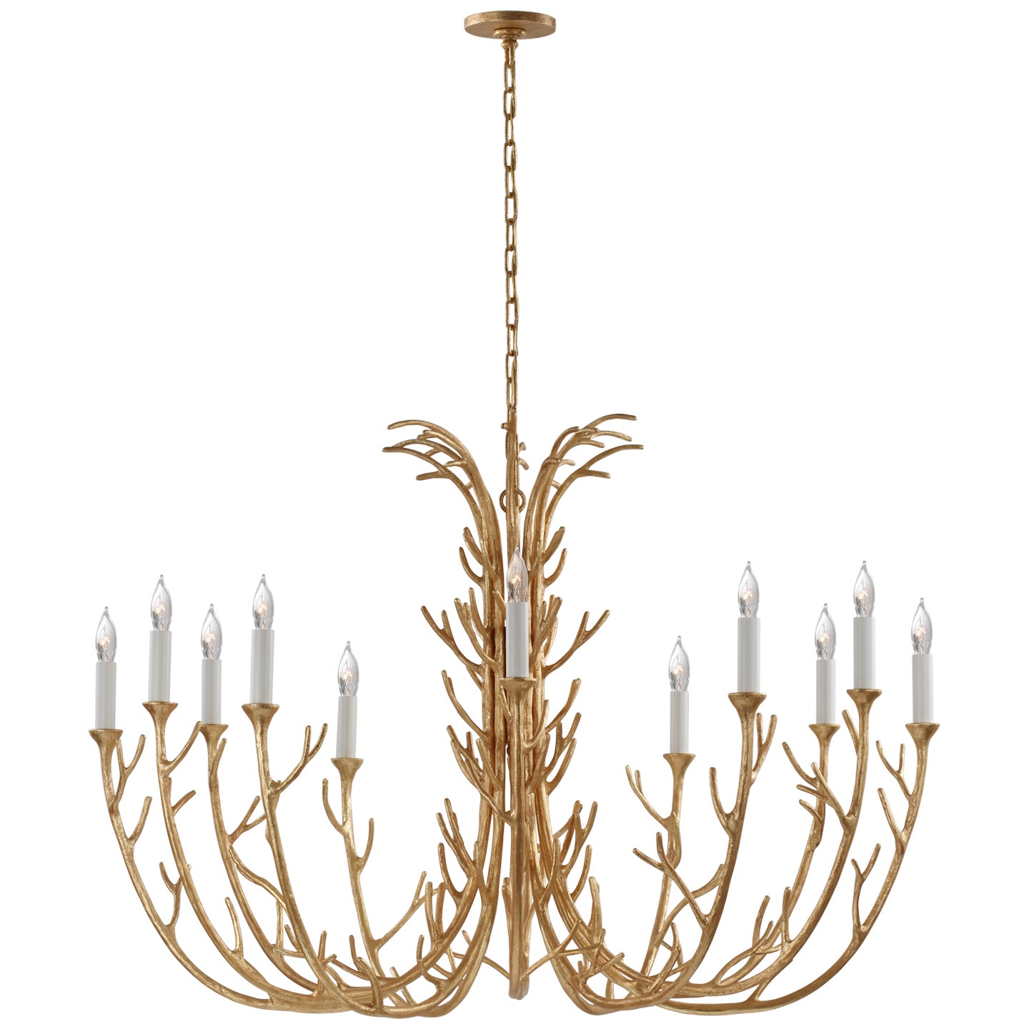 Silva Grande Chandelier in Plaster White