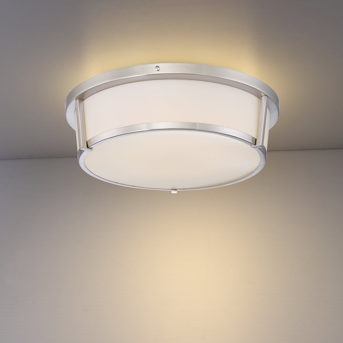 Java , LED FLUSHMOUNT, 18W, SN in Satin Nickel