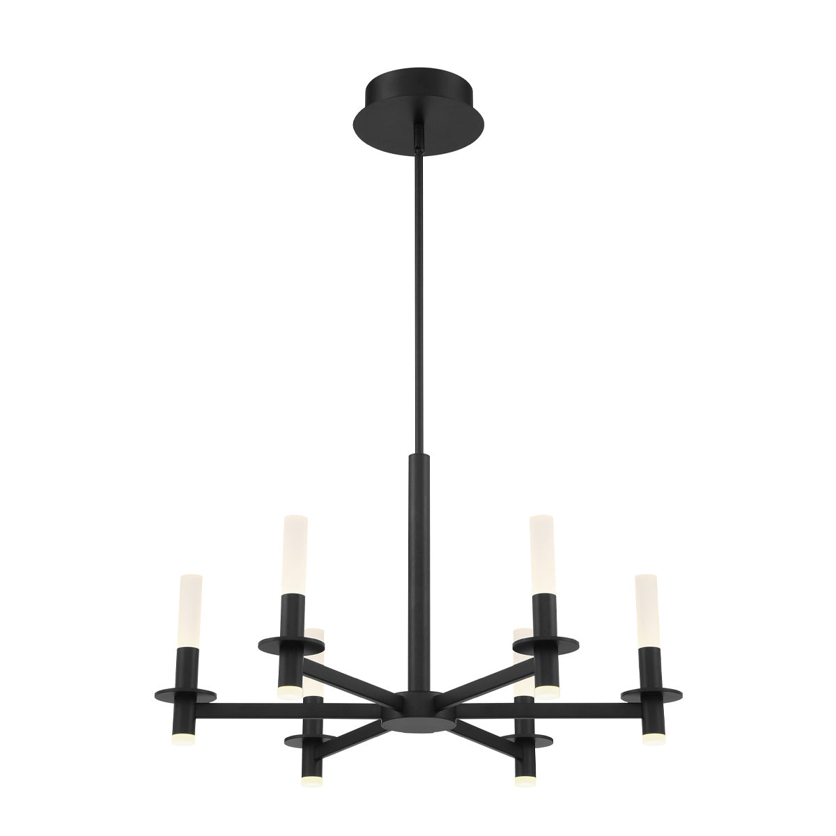 Torna LED Chandelier in Matte Black